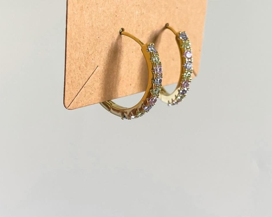 Jade Gold Earrings